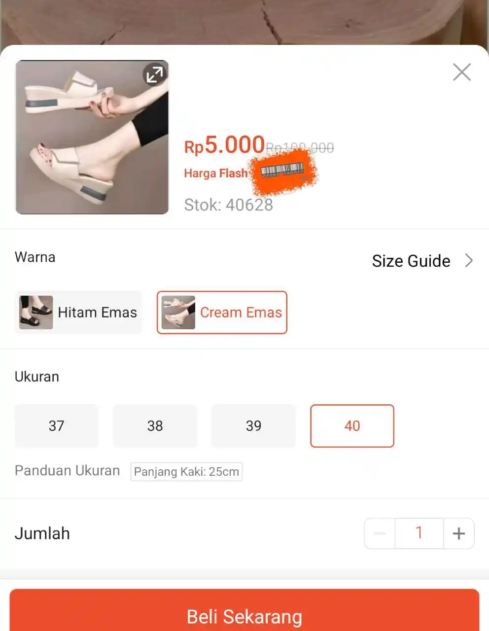 Image from PROMO SHOPEE 🔥: Sandal Rp5.000. Dapatkan sekarang juga di Shopee! https://s.shopee.co....