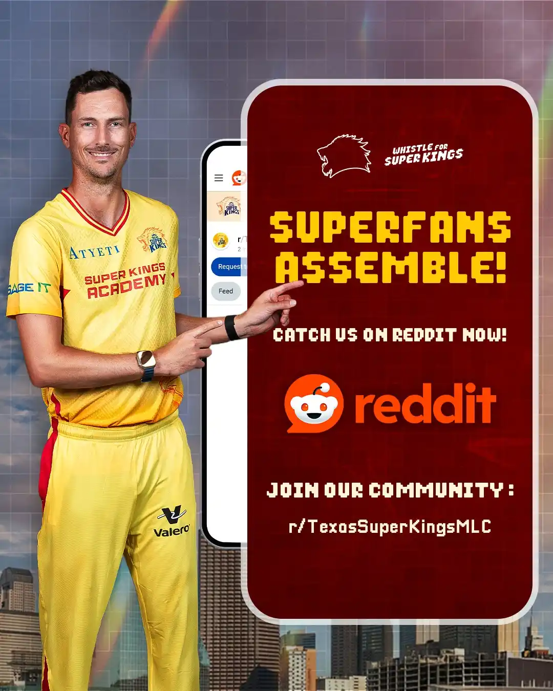 Image from Texas Super Kings: 🚨Superfans, assemble!🚨 Join us on reddit community for exclusive up...