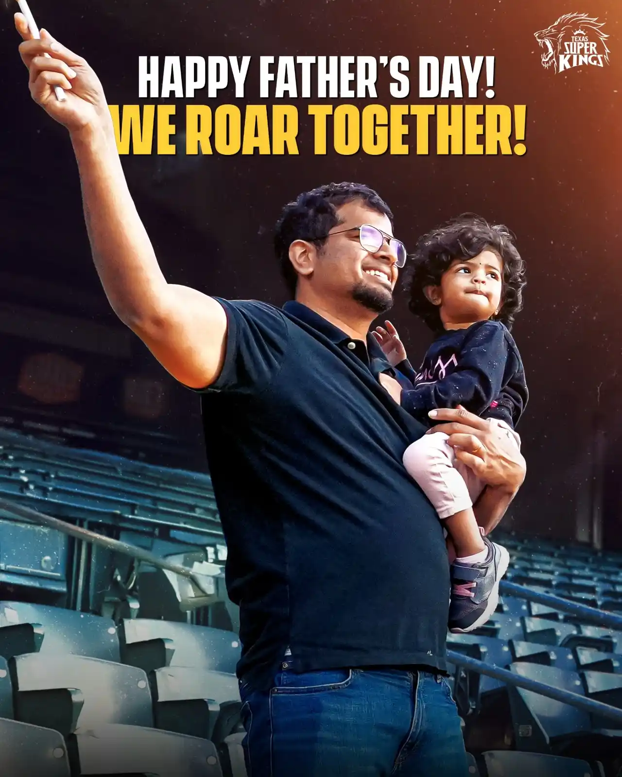 Image from Texas Super Kings: The one who makes every moment unforgettable! Happy Father’s Day! 🥳💛...