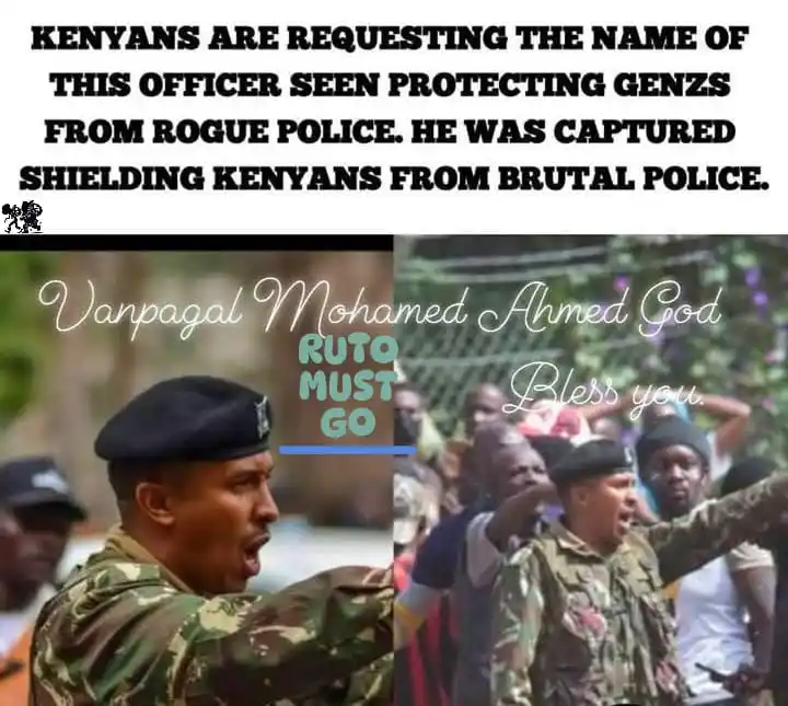 Image from KENYA ON WATCH 🇰🇪: Those Within That Support Positive Change❣️     *✔️This Police Officer...