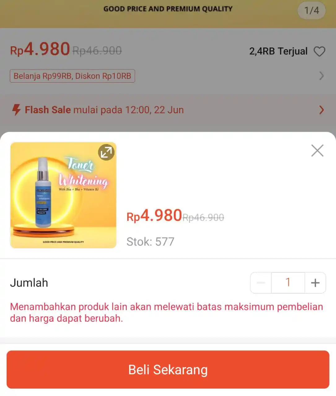 Image from PROMO SHOPEE 🔥: Toner Rp4.980. Dapatkan sekarang juga di Shopee! https://s.shopee.co.i...