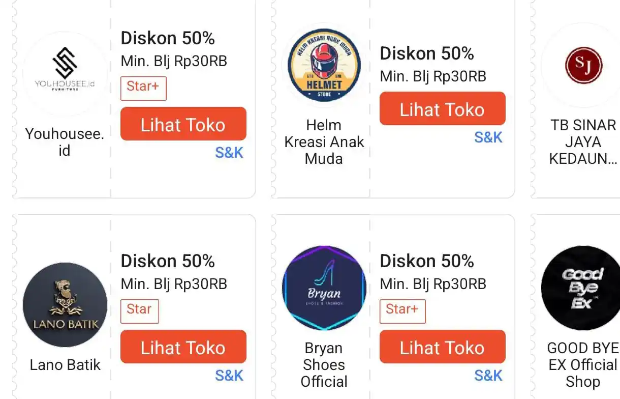 Image from PROMO SHOPEE 🔥: Vc toko diskon 50% 15k https://s.shopee.co.id/2fzZJh1d0F?share_channel...