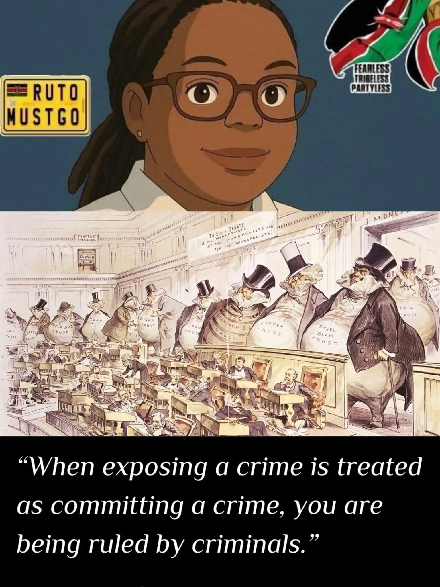 Image from KENYA ON WATCH 🇰🇪: *🚩"When exposing a crime is treated as committing a crime, you are be...