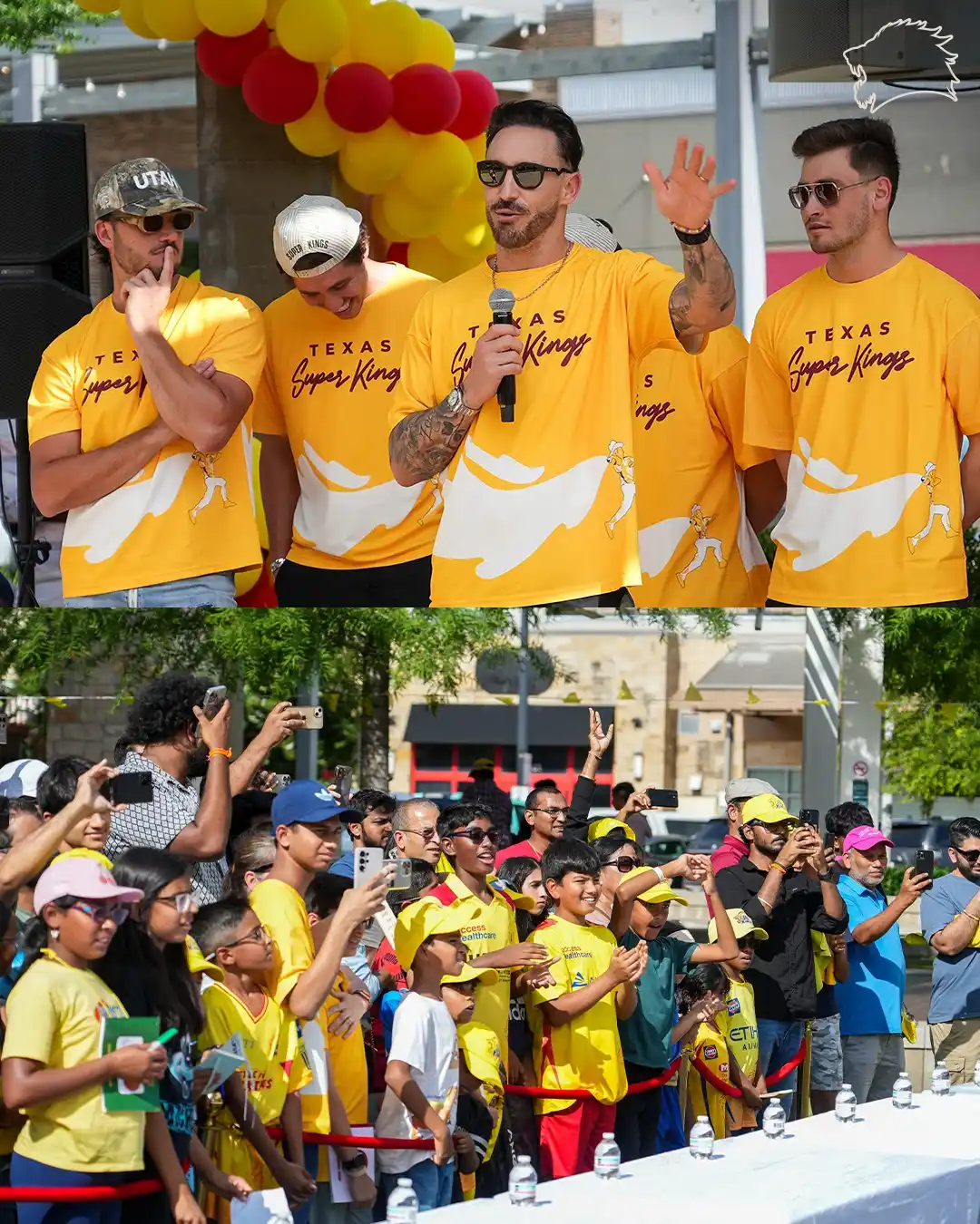 Image from Texas Super Kings: When Faf speaks, we admire! 🤩💛 One epic day of celebration! 🙌 <a ...
