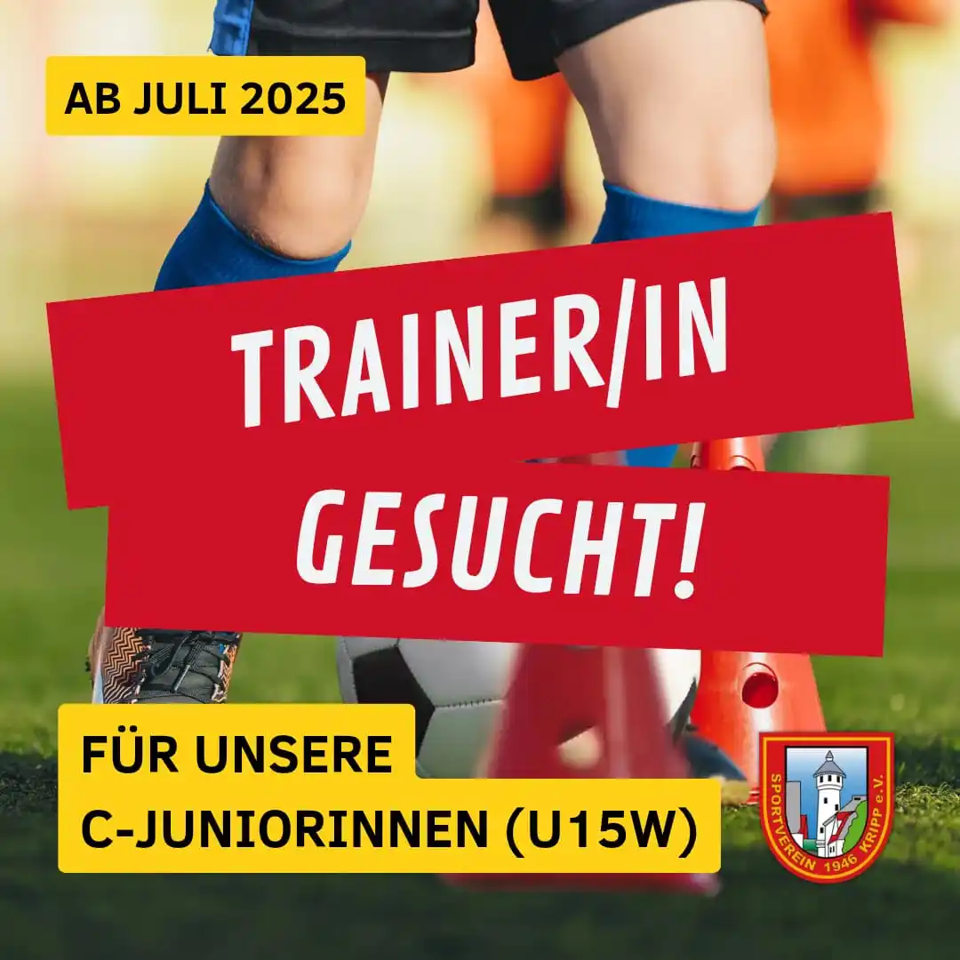 Image from Sportverein 1946 Kripp e.V.: 📣 Wir suchen DICH! Trainer*in für unsere Mädchenmannschaft gesucht! U...