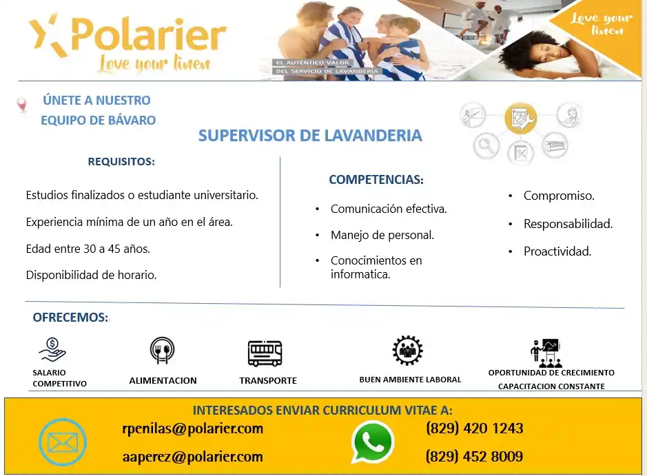 Image from Disi Mota Publicidad Empleos: Bávaro  INTERESADOS ENVIAR CURRICULUM VITAE A:  rpenilas@polarier.com ...