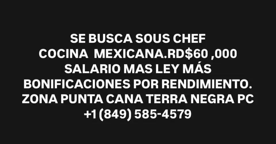 Image from Disi Mota Publicidad Empleos: Bávaro Los Corale  +1 (849) 585-4579...