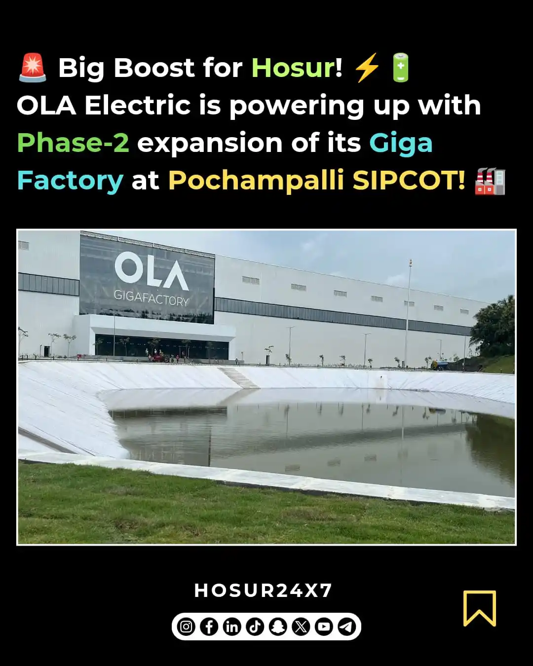 Image from HOSUR24X7 -OFFICIAL: 🚨 Big Boost for Hosur! ⚡️🔋 OLA Electric is powering up with Phase-2 ...