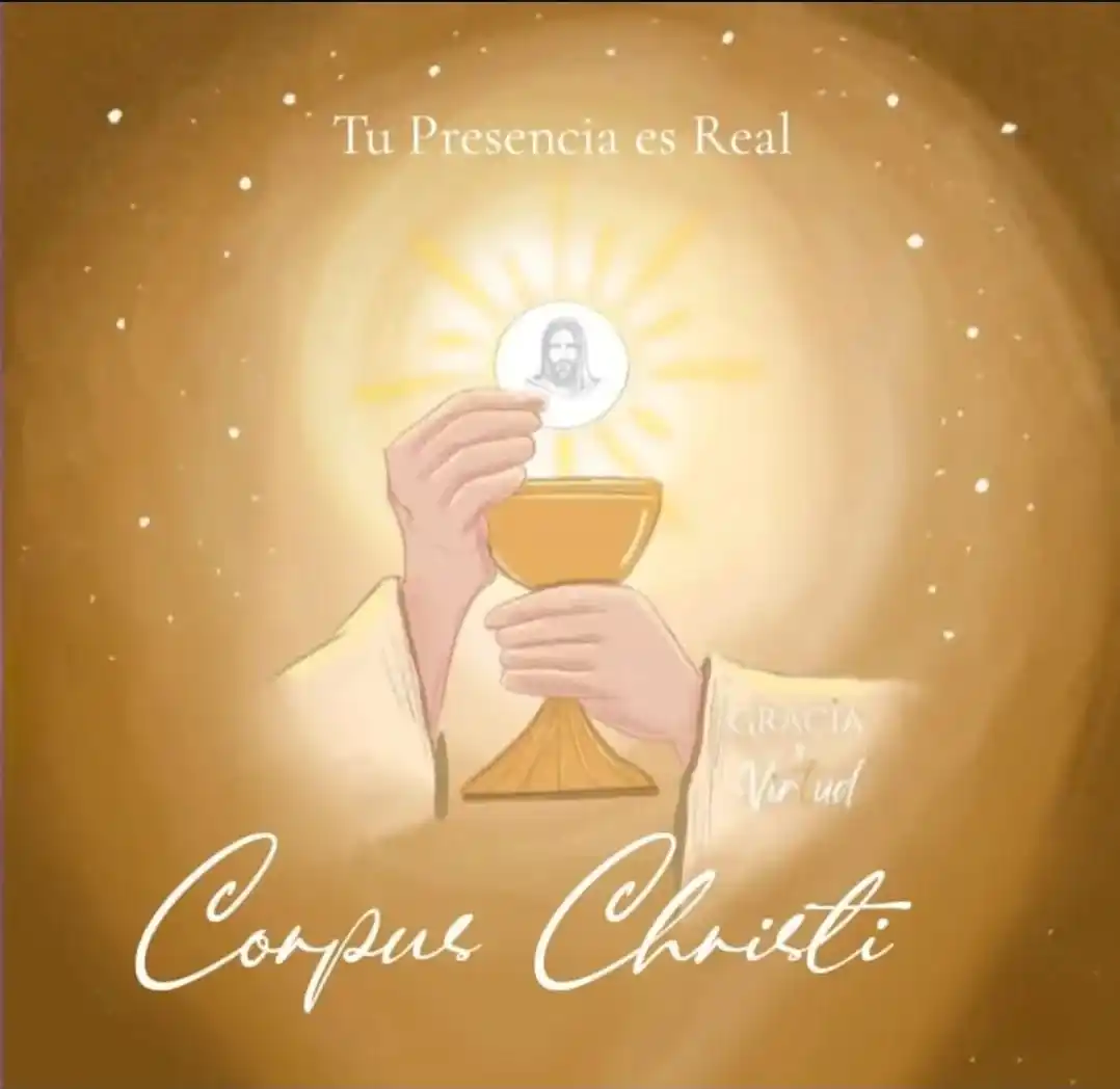Image from Parroquia Santa María de la Amargura: 🕊️ ¡Celebramos el Corpus Christi y el Día de la Caridad! 🙏 Hoy domin...