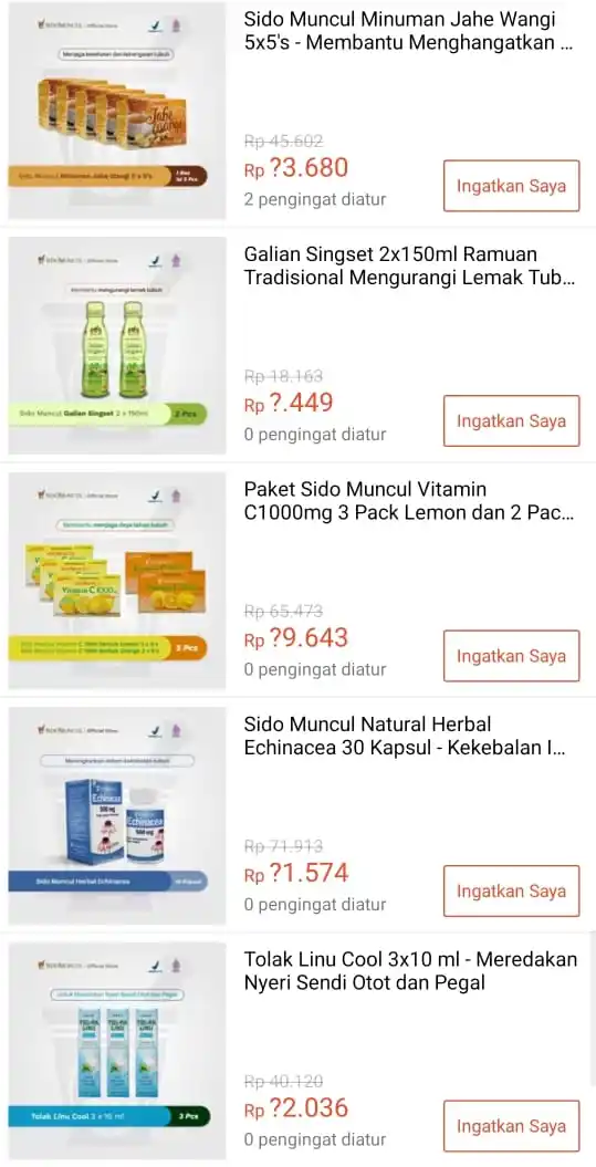 Image from Info Garapan Promo Indomaret Alfamart Racun Shopee Lazada Tokopedia Blibli Tiktok Superin Gojek Grab: Flash Sale Sido Muncul  ⏰ 18:00 WIB  Rp13.680 Sido Muncul Minuman Jahe...