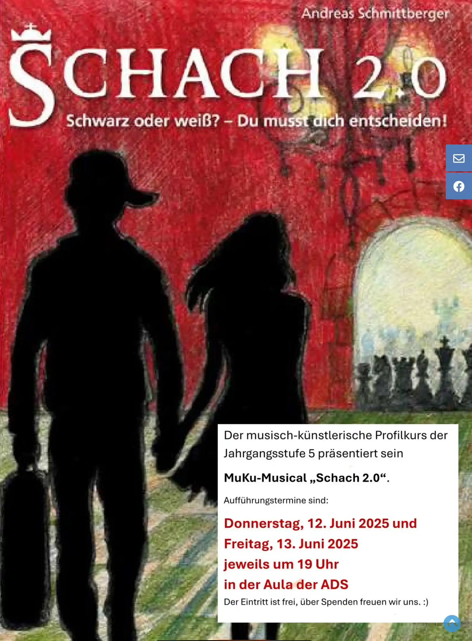 Image from Schülerzeitung „Der Spickzettel“ 🗞️: Hi 👋! *Morgen am 12.06.25* und *übermorgen am 13.06.25* jeweils um *1...