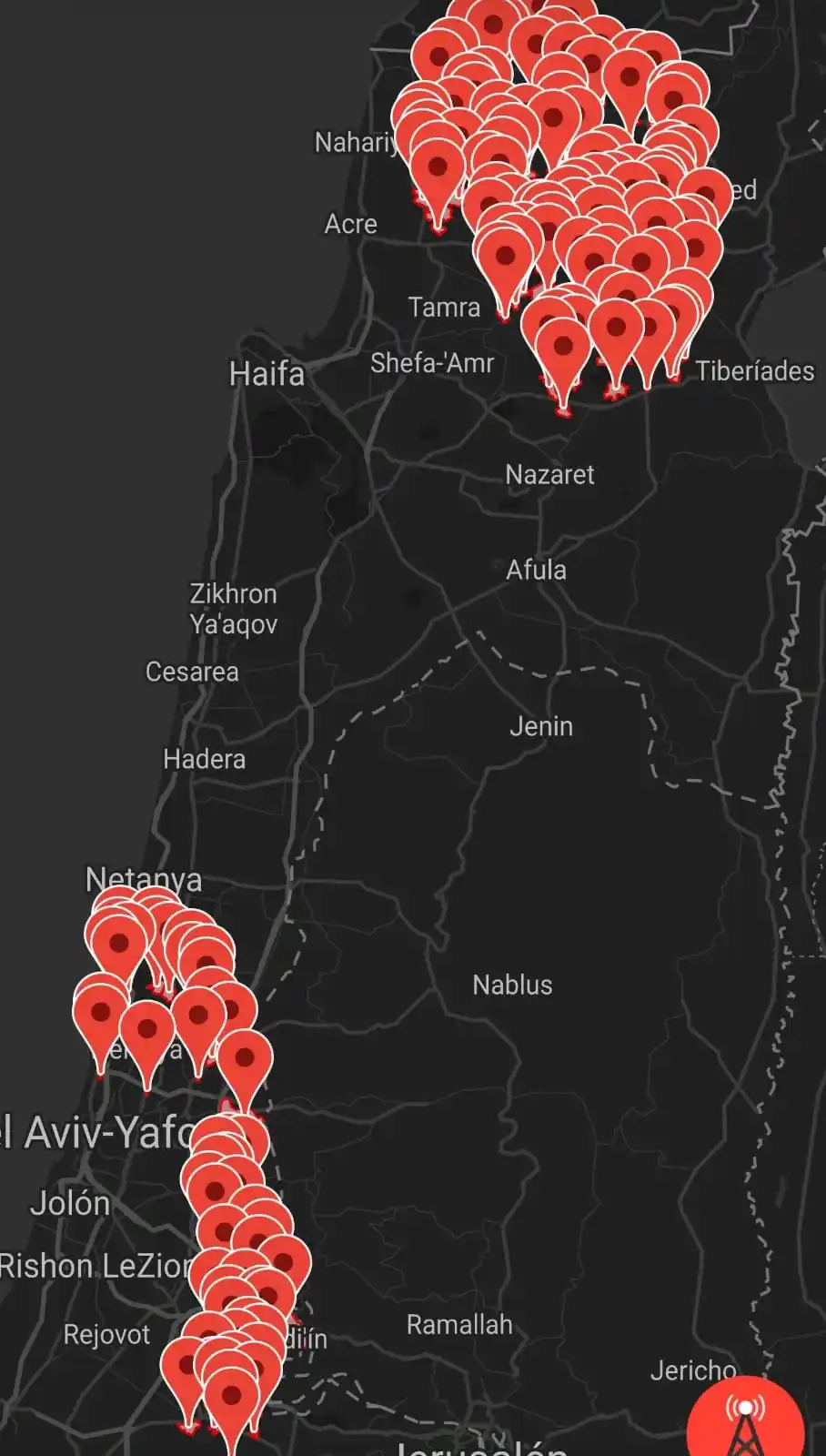 Image from Molotov News: 🚨🇮🇷🚀💥🇮🇱 Irán lanza misiles contra Israel...