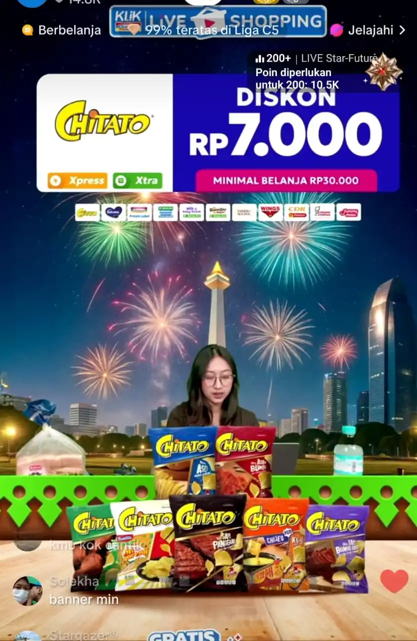 Image from Info Garapan Promo Indomaret Alfamart Racun Shopee Lazada Tokopedia Blibli Tiktok Superin Gojek Grab: KlikIndomaret! Promo Live Shopping  ⏰11.00 - 13.00  Yg belum kebagian ...