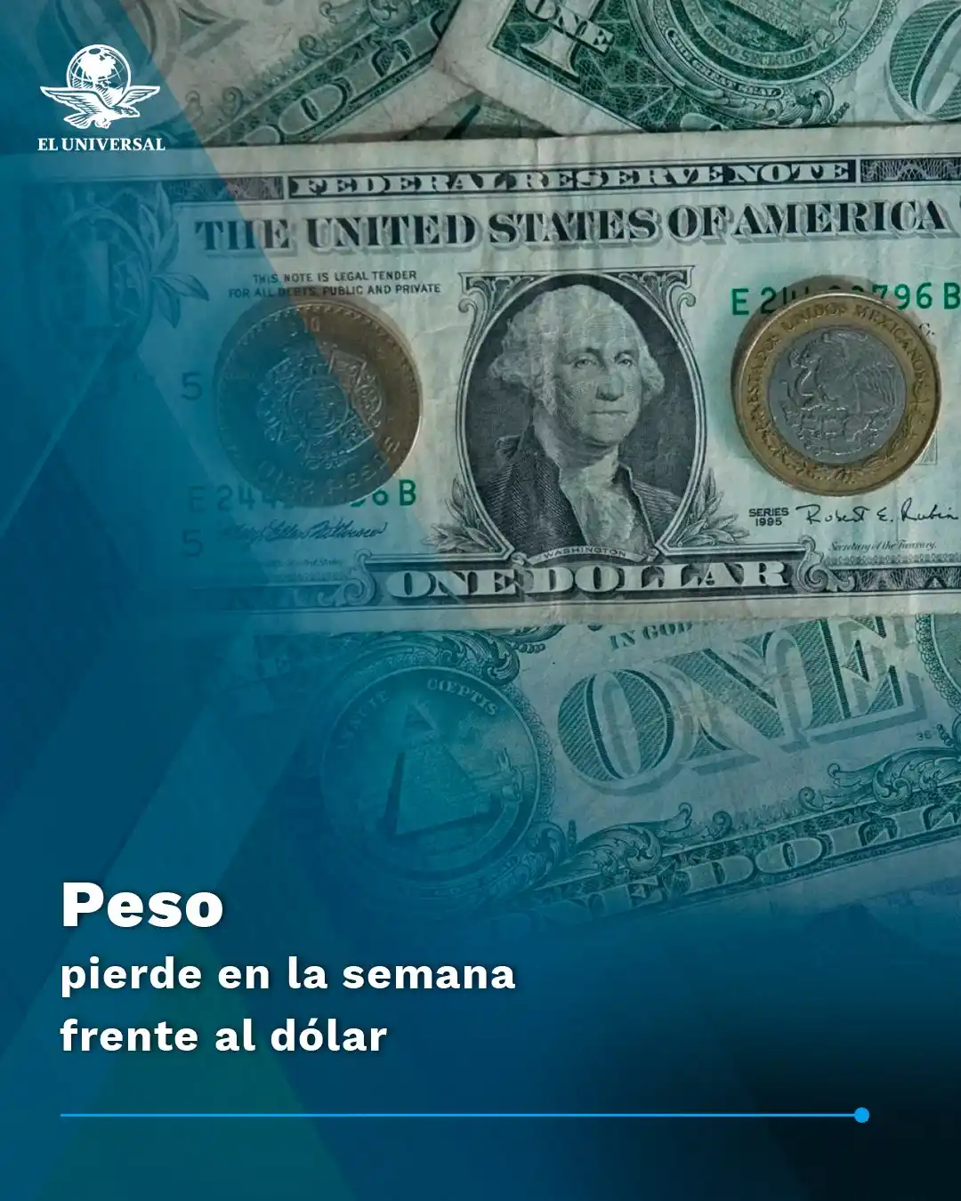 Image from EL UNIVERSAL MX - Noticias: 💸💰La divisa mexicana en los mercados internacionales concluyó en *19...