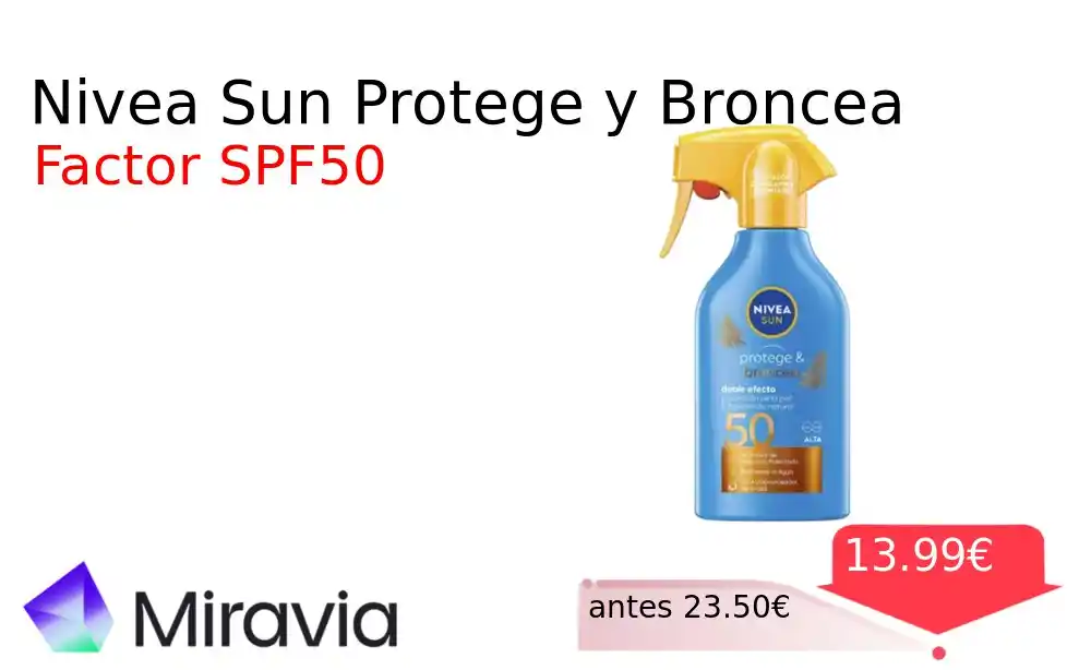 Image from CholloYa: Más de un 30% 🚀 Nivea Sun Protege y Broncea❗️🆕 <a class="text-blue...