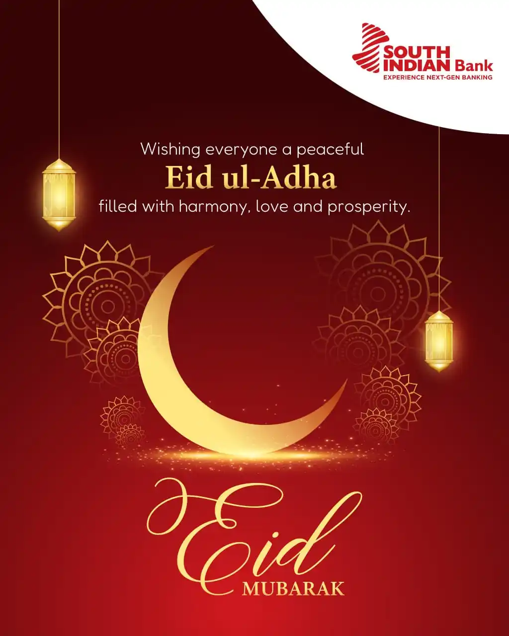 Image from South Indian Bank: May your home be filled with harmony, your heart with love, and your l...
