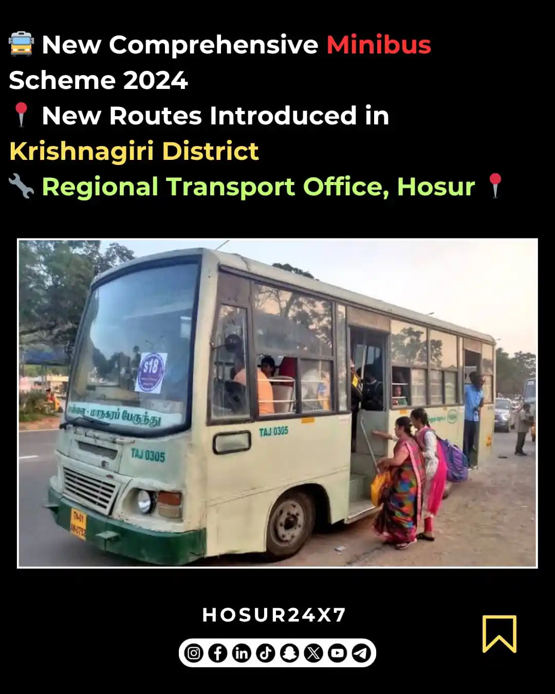 Image from HOSUR24X7 -OFFICIAL: 🚍 New Comprehensive Minibus Scheme 2024 📍 New Routes Introduced in K...