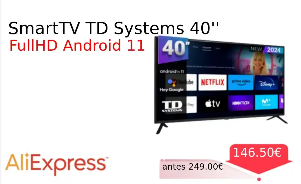 Image from CholloYa: Preciazo de oferta SmartTV TD Systems 40''❗️🆕 <a class="text-blue-5...