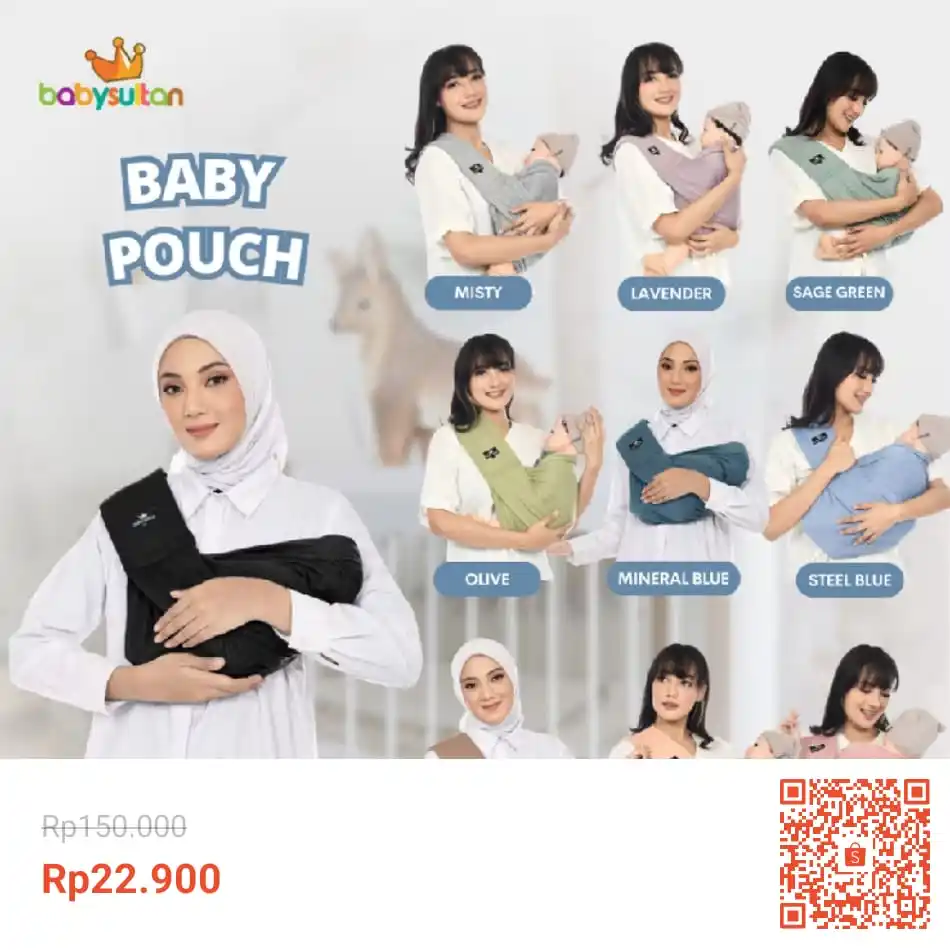 Image from Info Garapan Promo Indomaret Alfamart Racun Shopee Lazada Tokopedia Blibli Tiktok Superin Gojek Grab: Temukan Gendongan Bayi Samping Instan Baby Pouch Busa Premium Babysult...