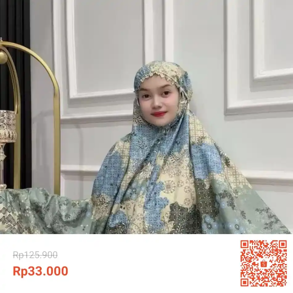 Image from Info Garapan Promo Indomaret Alfamart Racun Shopee Lazada Tokopedia Blibli Tiktok Superin Gojek Grab: Temukan Mukena Dewasa Traveling Mini Pouch 2in1 Terbaru Resleting Dagu...