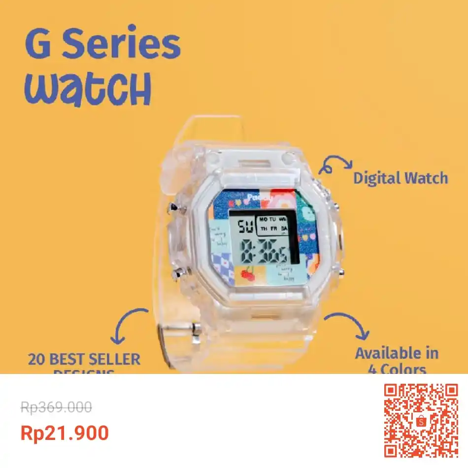 Image from Info Garapan Promo Indomaret Alfamart Racun Shopee Lazada Tokopedia Blibli Tiktok Superin Gojek Grab: Temukan Paddywatch G Series - Jam Tangan Rubber Digital Custom Gambar ...