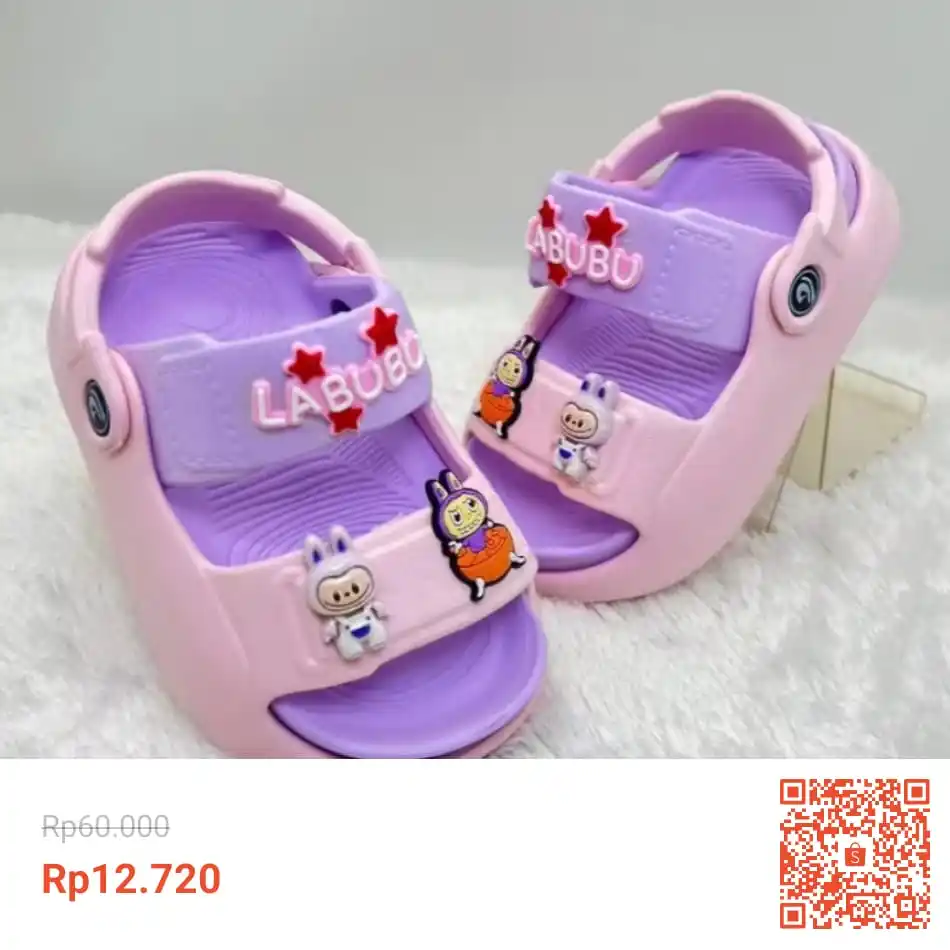 Image from Info Garapan Promo Indomaret Alfamart Racun Shopee Lazada Tokopedia Blibli Tiktok Superin Gojek Grab: Temukan PROMO 6.6 PUNCAK Dulux 650 Sandal Anak Perempuan Karakter Labu...