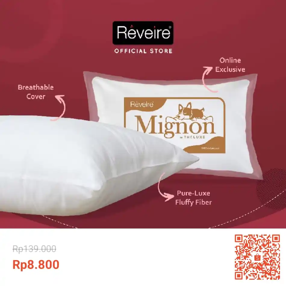 Image from Info Garapan Promo Indomaret Alfamart Racun Shopee Lazada Tokopedia Blibli Tiktok Superin Gojek Grab: Temukan Reveire Bantal Tidur Hotel Mignon Chevron Pillow seharga Rp8.8...
