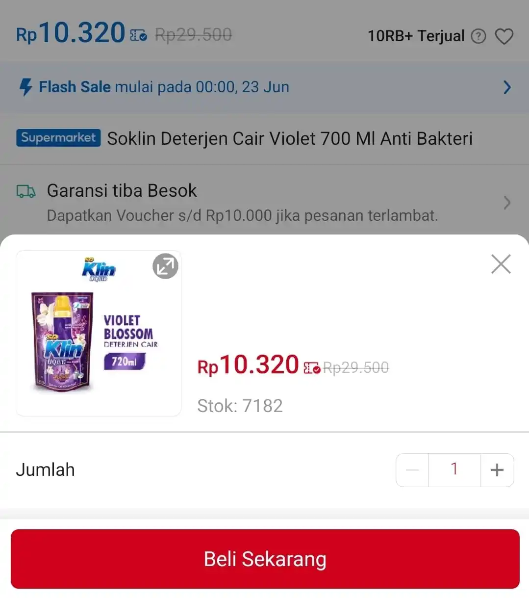 Image from Info Garapan Promo Indomaret Alfamart Racun Shopee Lazada Tokopedia Blibli Tiktok Superin Gojek Grab: Temukan Soklin Deterjen Cair Violet 700 Ml Anti Bakteri seharga Rp10.3...