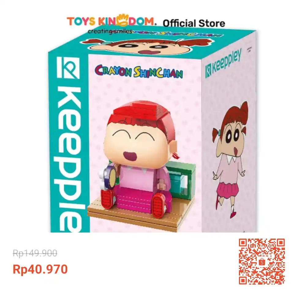 Image from Info Garapan Promo Indomaret Alfamart Racun Shopee Lazada Tokopedia Blibli Tiktok Superin Gojek Grab: Temukan Toys Kingdom Keeppley Figure Crayon Shinchan Nene Kids Toy Toy...