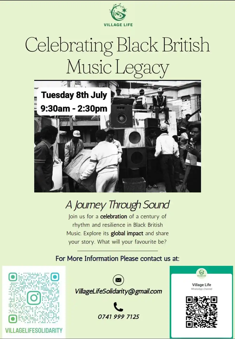 Image from Village Life: *Tuesday 8th July: 9:30am* _join for part or all of the day_ Contact ...