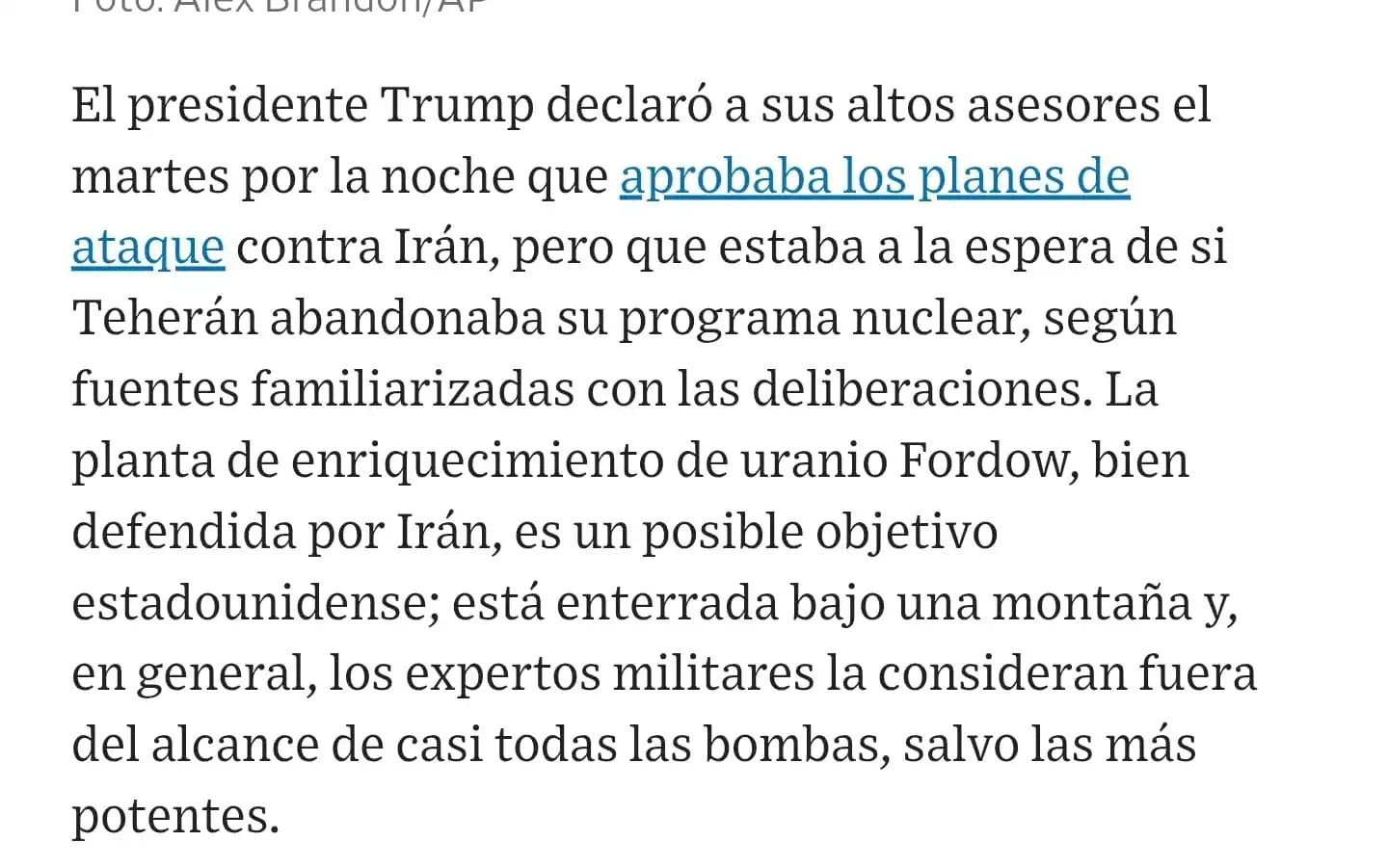 Image from Molotov News: 🚨🇺🇸🇮🇱💥🇮🇷 TRUMP HA ORDENADO UN ATAQUE CONTRA IRÁN, PERO AÚN NO ...