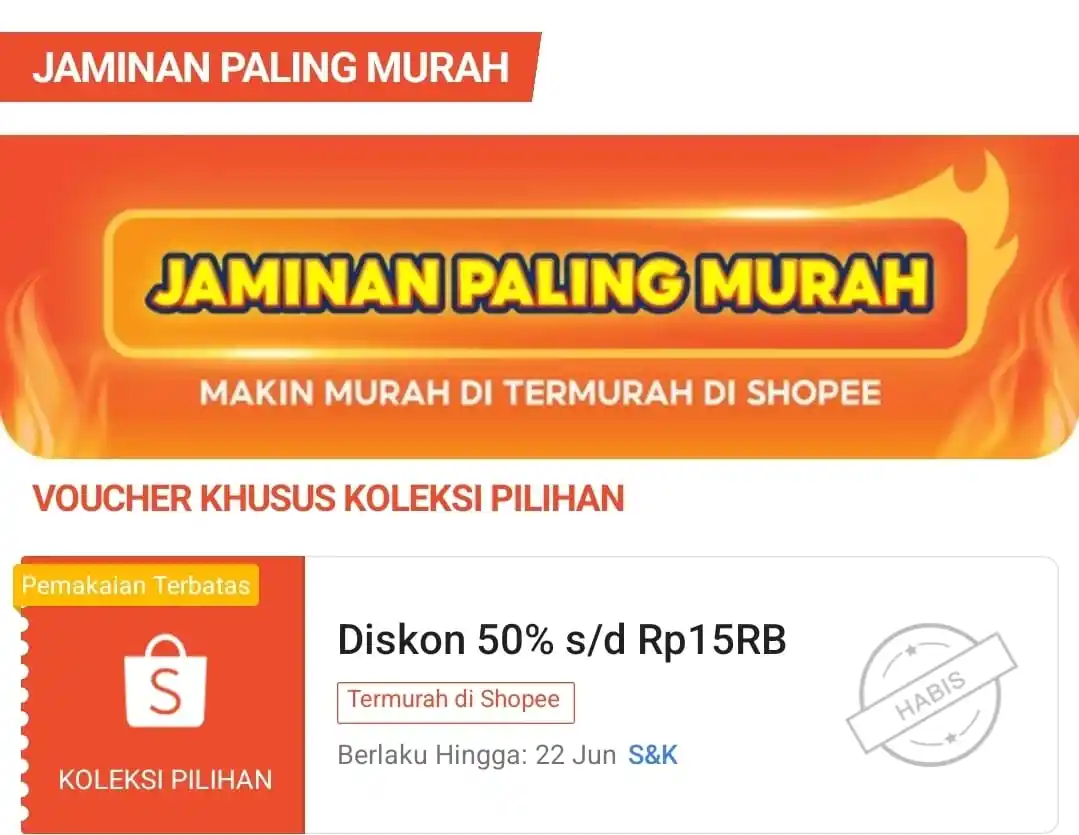 Image from Info Garapan Promo Indomaret Alfamart Racun Shopee Lazada Tokopedia Blibli Tiktok Superin Gojek Grab: Voucher Termurah di Shopee Spaylater ⏰18.00  Diskon 50% s/d 15RB Minbe...