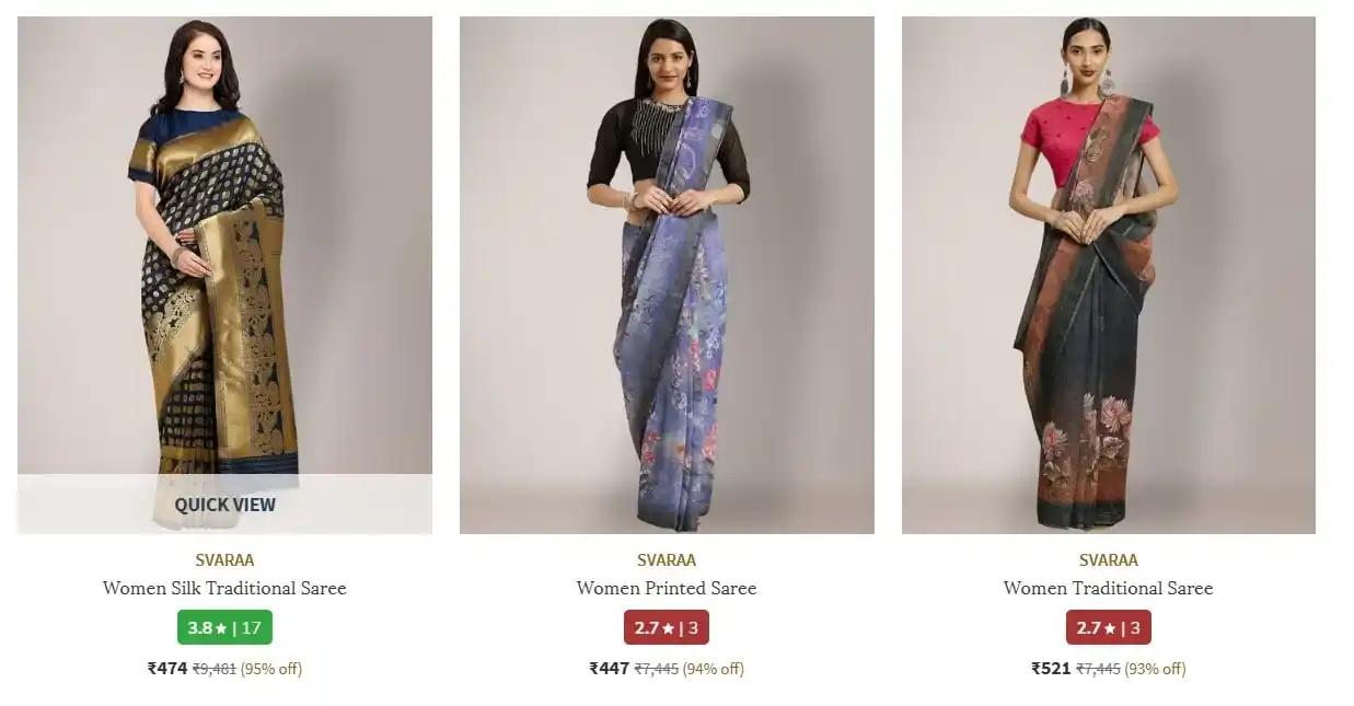 Image from FLIPSHOPE - Deals and Offers: Ajio Loot : Svaraa Clothing Upto 95% Off Tops : https://ajio.uk/tmhr...