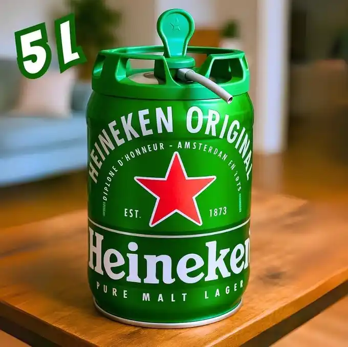 Image from Vizzuali Ofertas: Cerveja Heineken Pilsen Barril 5L 🔥 R$ 89,00 via pix  🛒Compre aqui: ...