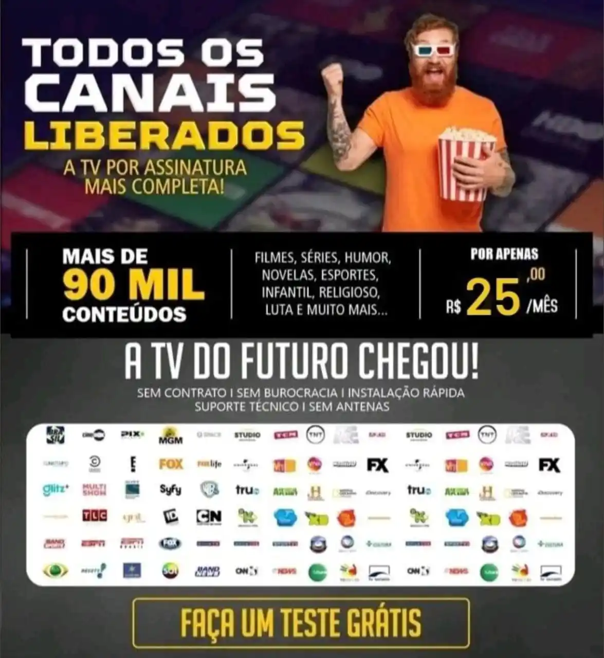 Image from FLAMENGO SEMPRE: *📺✨ Chegou a sua nova forma de ver TV! Por apenas R$25 mensais, você ...
