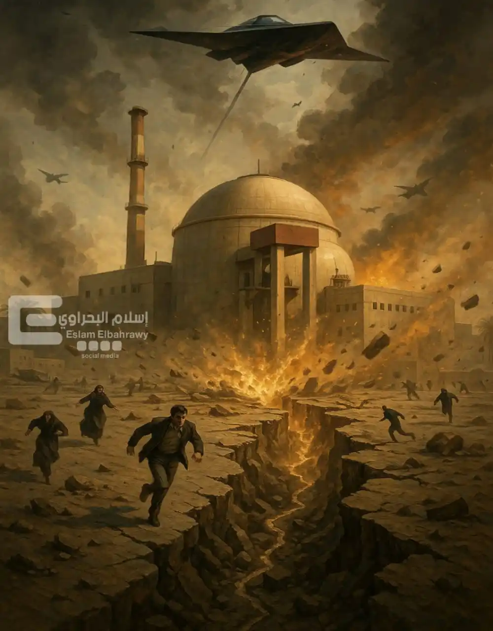Image from شفرة الحقيقة - ESLAM ELBAHRAWY: 🃏 دبابيس الزلازل بدأت تتحرك... من تحت المفاعل النووي! 🃏 زلزال قرب أ...