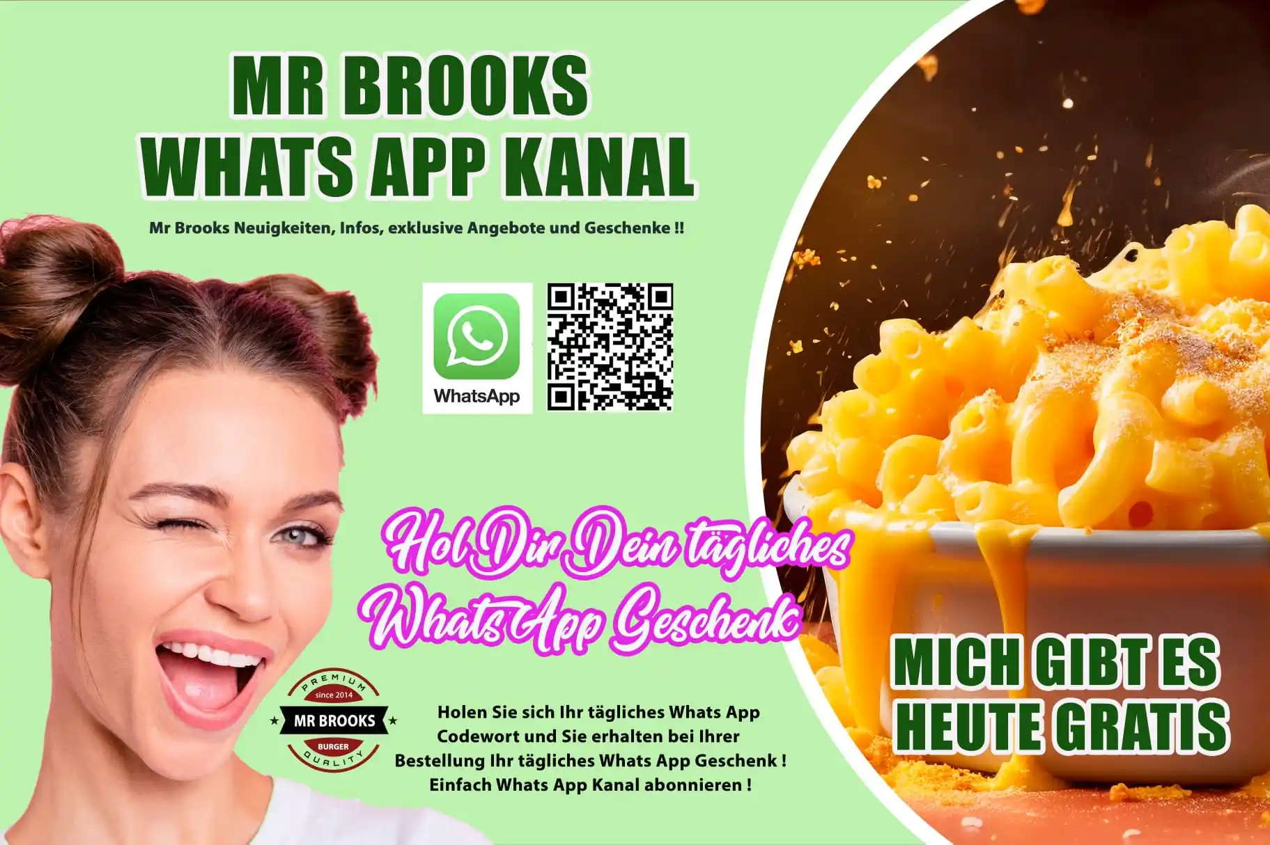 Image from Mr Brooks Burgerfactory: DEIN WHATSAPP GESCHENK DES TAGES : Eine kleine Probierversion unseres ...