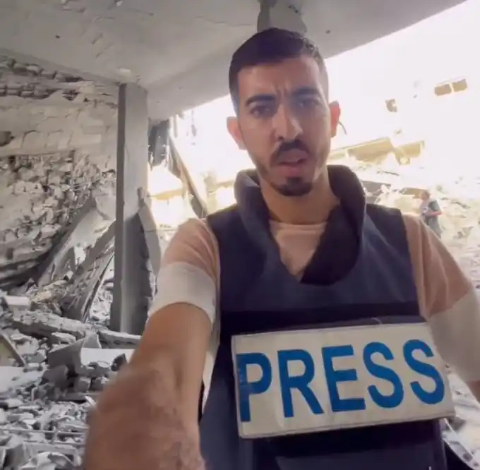 Image from NOTICIAS VENEZUELA: El periodista palestino Saleh al-Fafowari fue nombrado la primera víct...