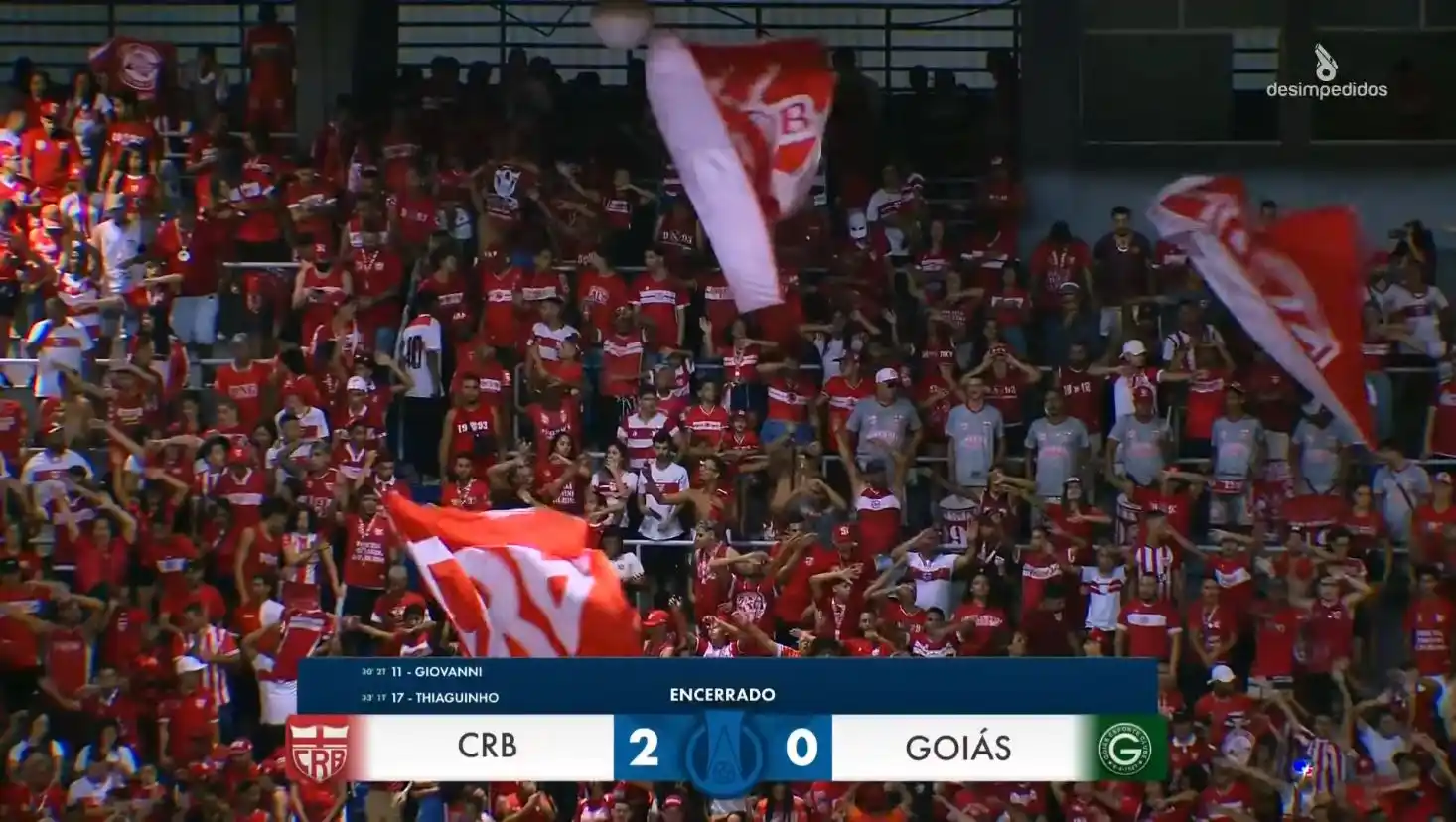 Image from Desimpedidos: *FIM DE PAPO* ⚽️  E fim de invencibilidade para o Goiás… 👀  <a class=...