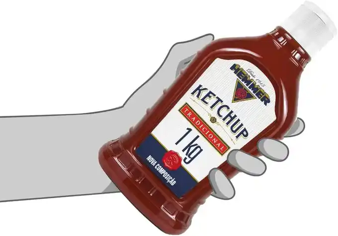 Image from Vizzuali Ofertas: Hemmer Ketchup Tradicional Bisnaga 1kg 🔥 R$ 19,26 🔥 R$ 17,33 c/ rec...