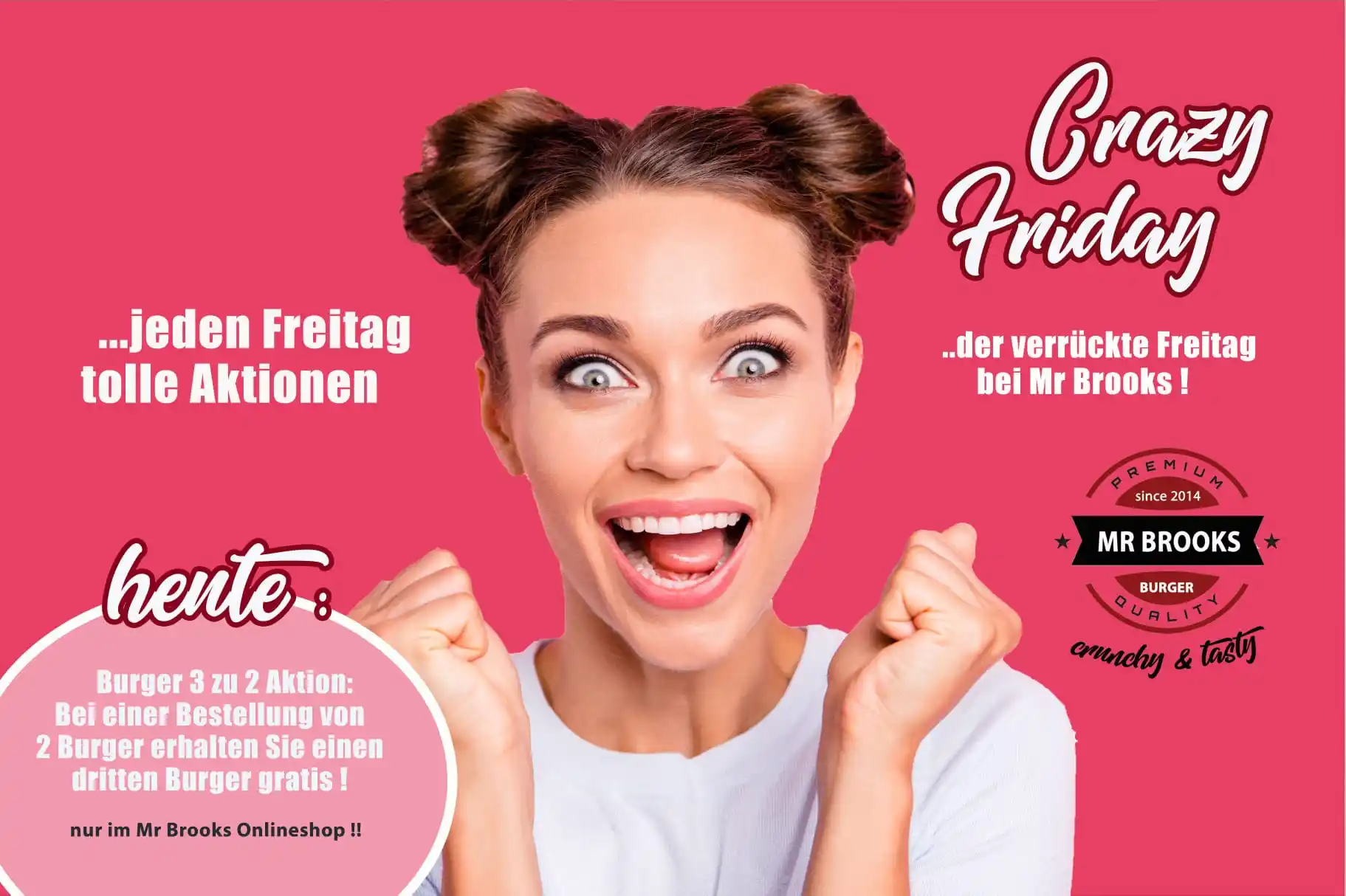 Image from Mr Brooks Burgerfactory: Heute wieder Burgerfreitag . Heute 3 Burger zum Preis von 2 . Exklusi...