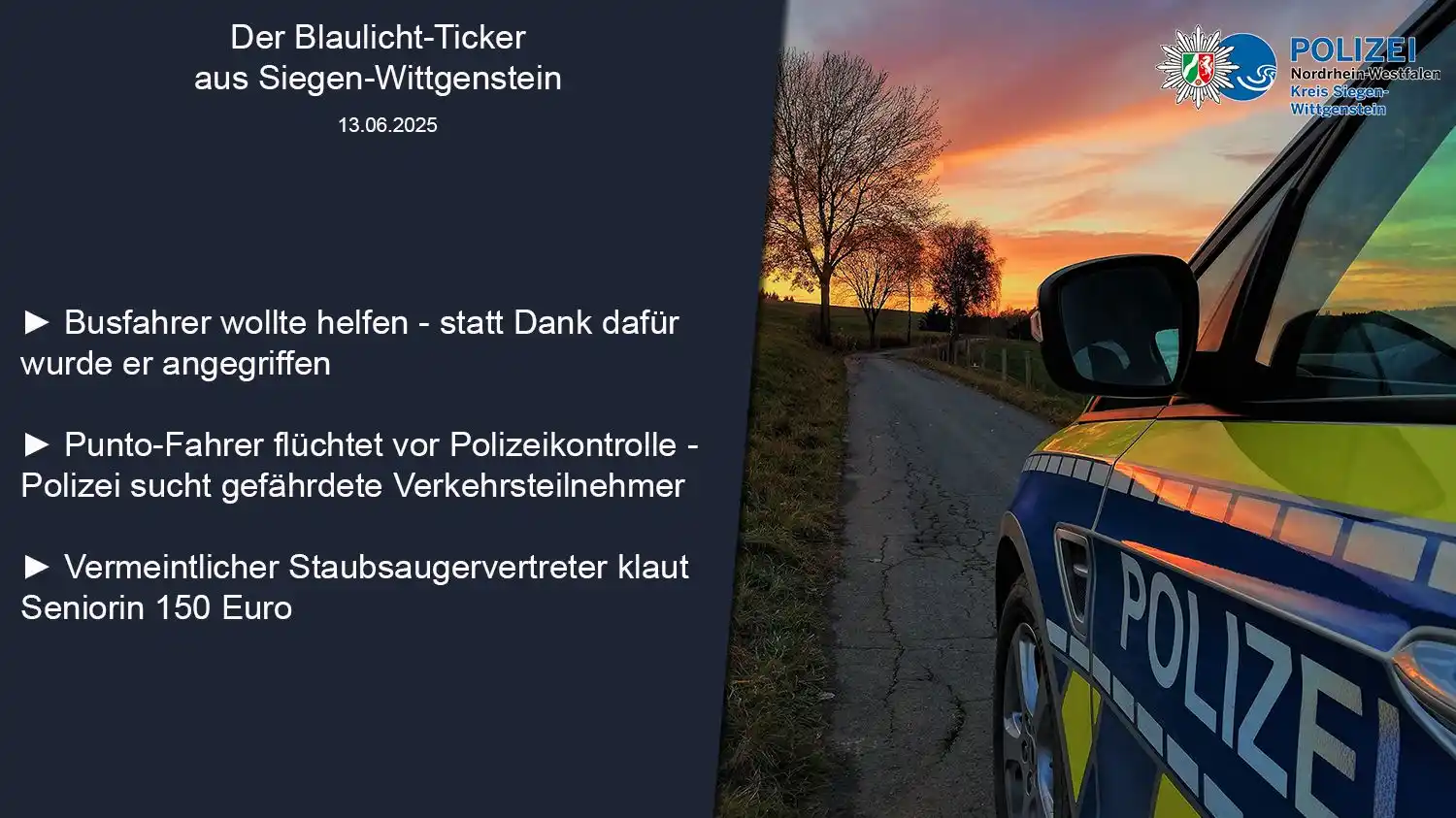 Polizei NRW Siegen-Wittgenstein post