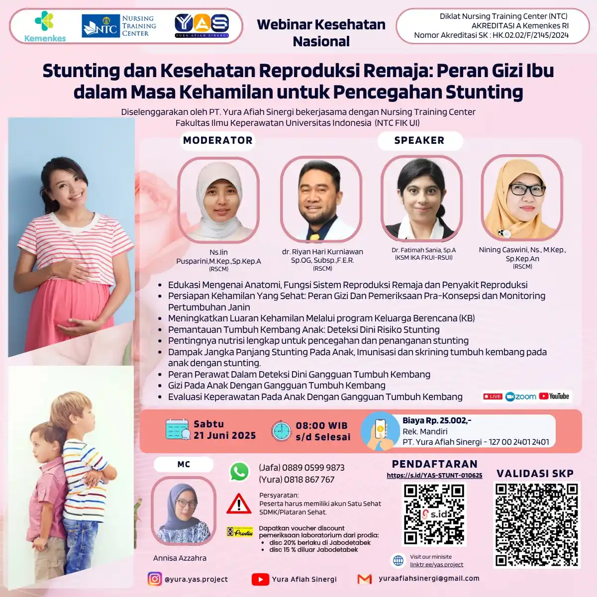 Image from WEBINAR SKP KEMENKES: *🇮🇩 Yura Afiah Sinergi (YAS Project) Mempersembahkan 🇮🇩* *WEBINAR...