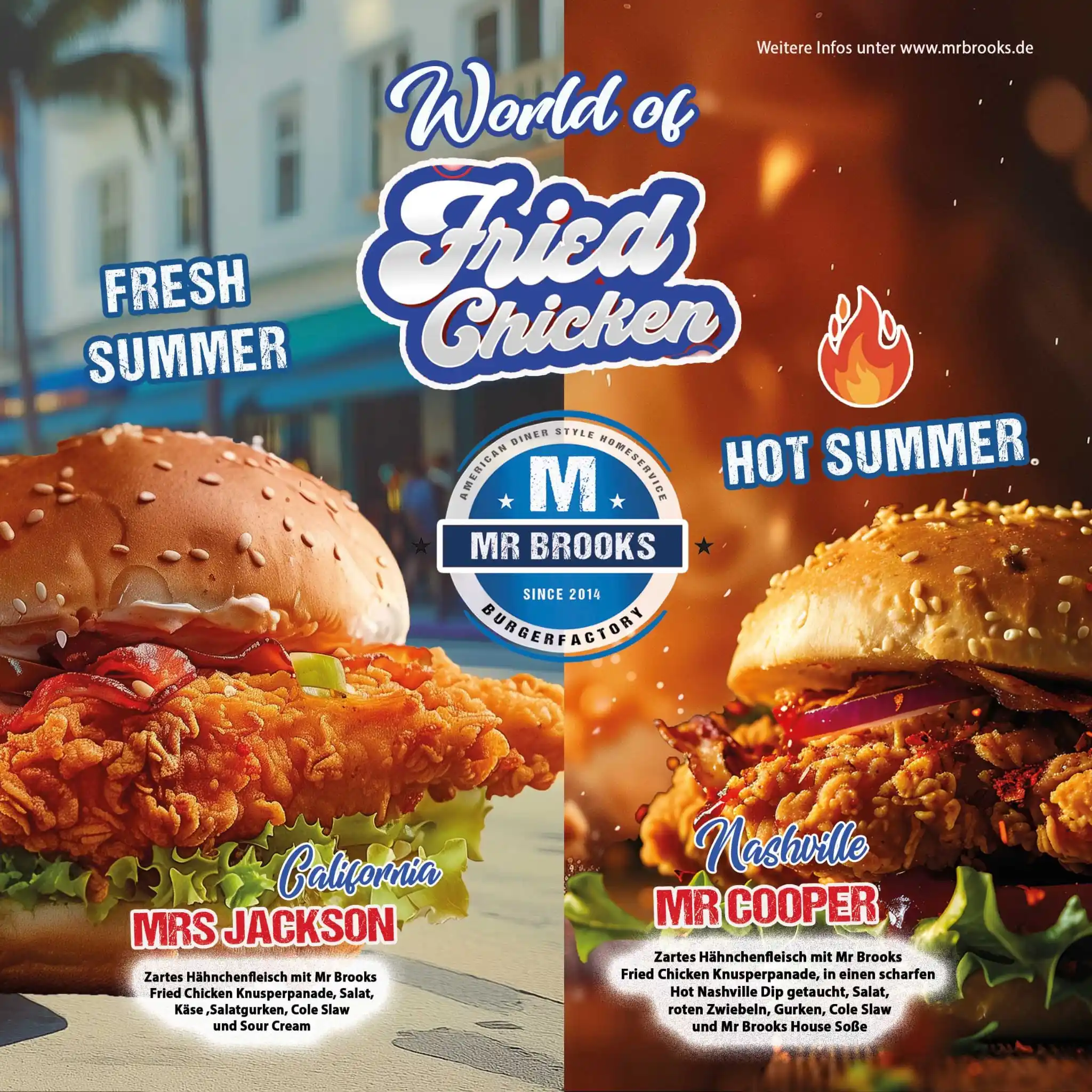 Image from Mr Brooks Burgerfactory: Jetzt neu bei Mr Brooks.  Die American Summer Wochen. Hot Summer oder ...