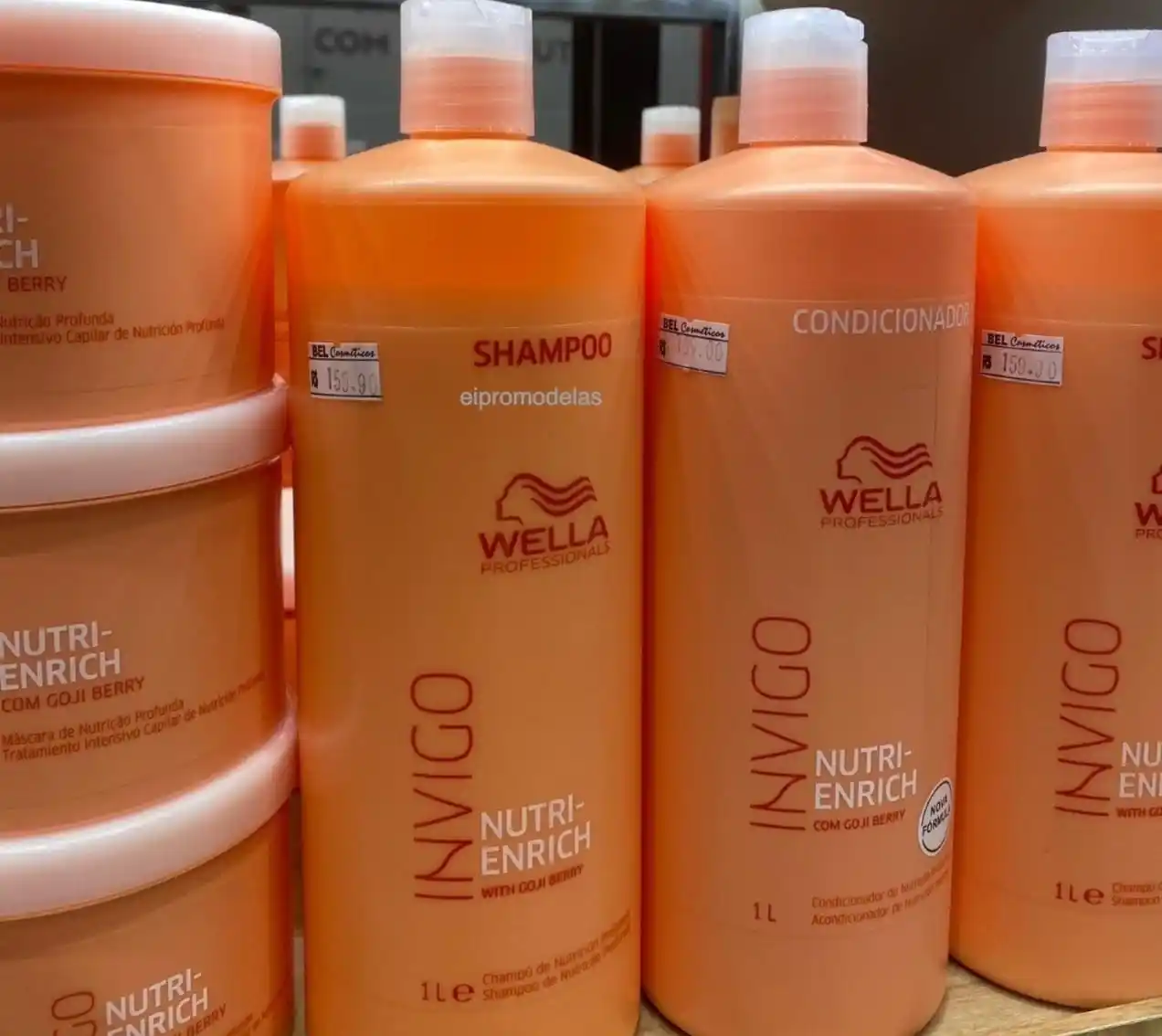Image from Vizzuali Ofertas: *KIT WELLA NO PRECIN* _R$ 114 cada_  *Kit Wella Nutri Enrich Shampoo E...
