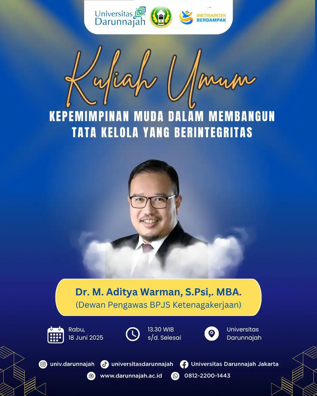 Image from Universitas Darunnajah: 📢 Kuliah Umum: Kepemimpinan Muda dalam Membangun Tata Kelola yang Ber...