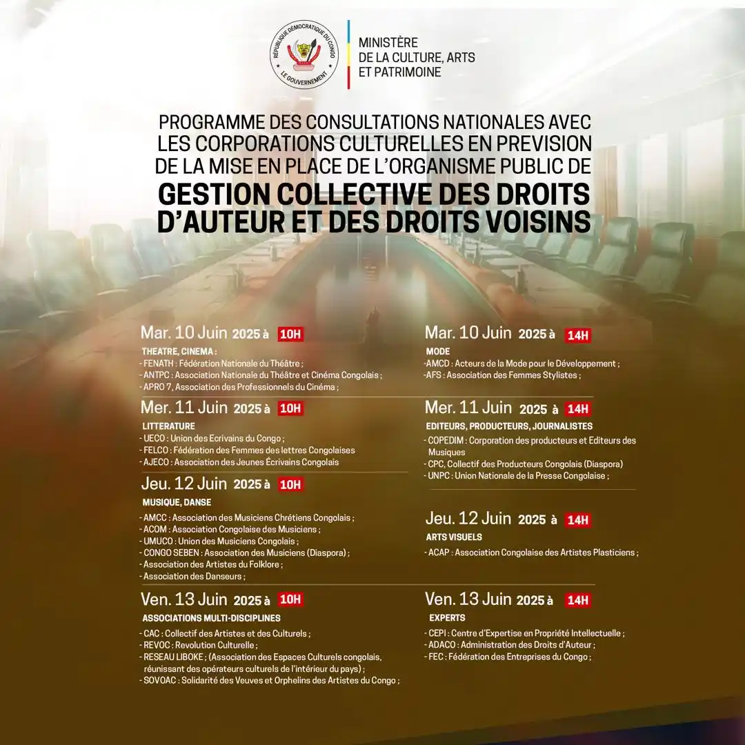 Ministère de la Culture, Arts et Patrimoine post