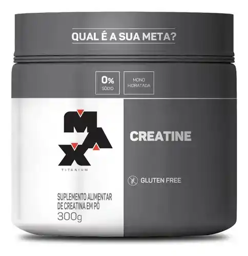 Image from Vizzuali Ofertas: Max Titanium Creatina 300g  💵R$ 42,48 à vista 🔥Cupom: MELIECAZETV  ✅...