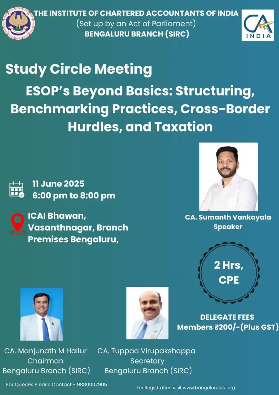 ICAI - Bengaluru Branch (SIRC) post