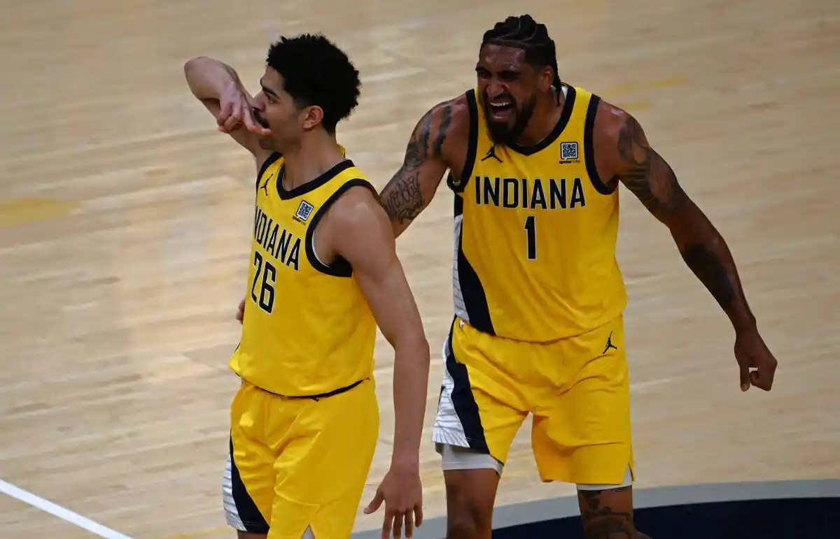 Image from A BOLA: NBA: Pacers vencem OKC e forçam jogo sete 👉 https://brnw.ch/21wTxYO...